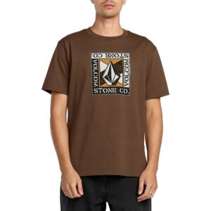 Volcom Angle Iron S/S T-Shirt - Brown Stone