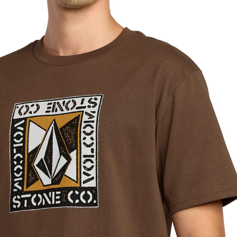 Volcom Angle Iron S/S T-Shirt - Brown Stone