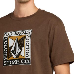 Volcom Angle Iron S/S T-Shirt - Brown Stone
