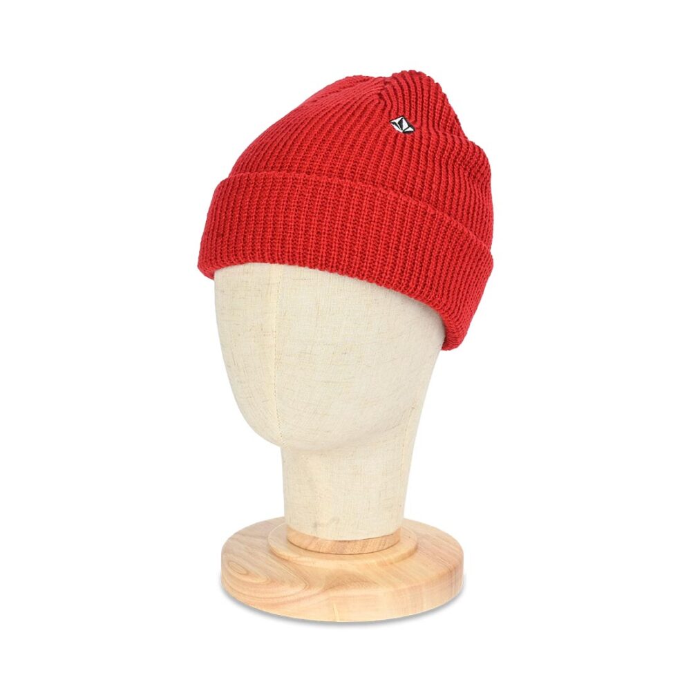 Volcom Full Stone Cuff Beanie Hat - Lifeguard Red