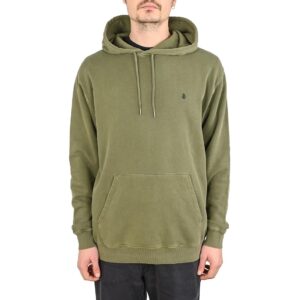 Volcom Single Stone Pullover Hoodie - Dark Olive