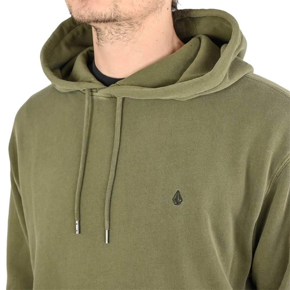 Volcom Single Stone Pullover Hoodie - Dark Olive