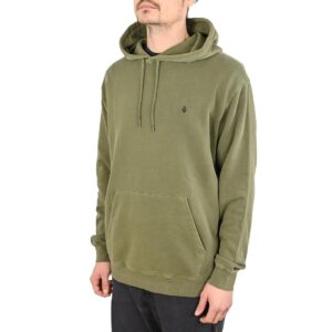 Volcom Single Stone Pullover Hoodie - Dark Olive