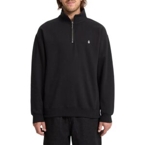 Volcom Single Stone Quarter Zip Sweatshirt - Black