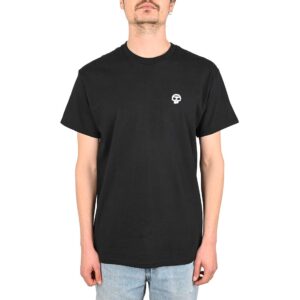 Zero Single Skull Embroidered S/S T-Shirt - Black