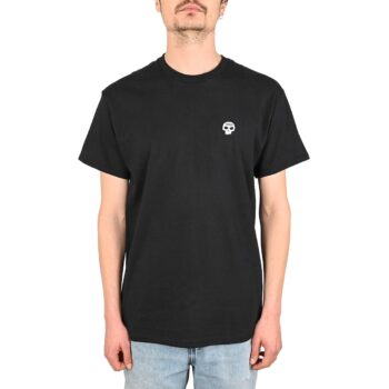 Zero Single Skull Embroidered S/S T-Shirt - Black