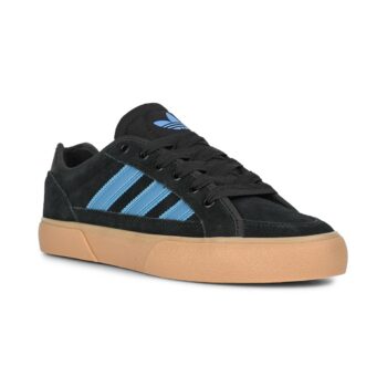 Adidas Court TNS Premiere Skate Shoes - Black/Lucid Ray Blue/Gum
