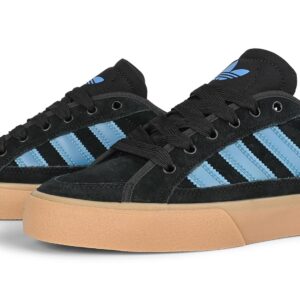 Adidas Court TNS Premiere Skate Shoes - Black/Lucid Ray Blue/Gum