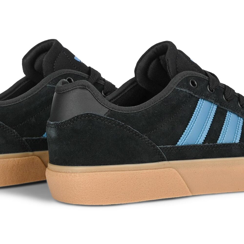 Adidas Court TNS Premiere Skate Shoes - Black/Lucid Ray Blue/Gum