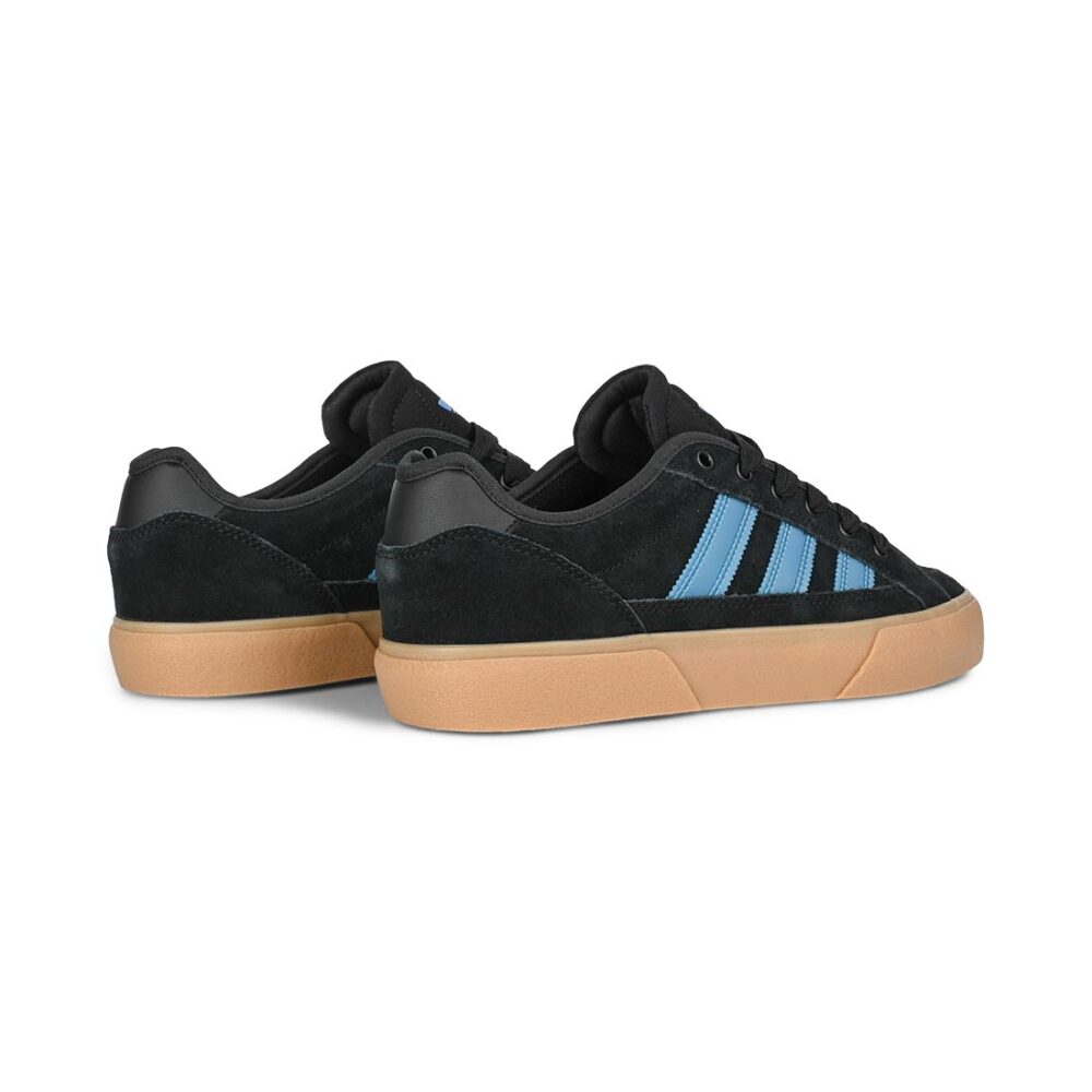 Adidas Court TNS Premiere Skate Shoes - Black/Lucid Ray Blue/Gum