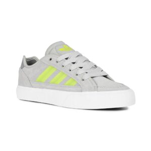 Adidas Court TNS Premiere Skate Shoes - Grey/Solar Lime/Grey