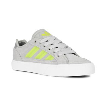 Adidas Court TNS Premiere Skate Shoes - Grey/Solar Lime/Grey