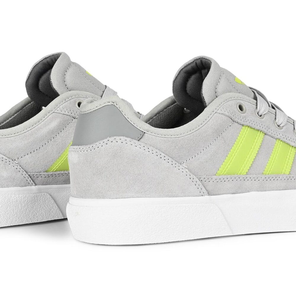 Adidas Court TNS Premiere Skate Shoes - Grey/Solar Lime/Grey