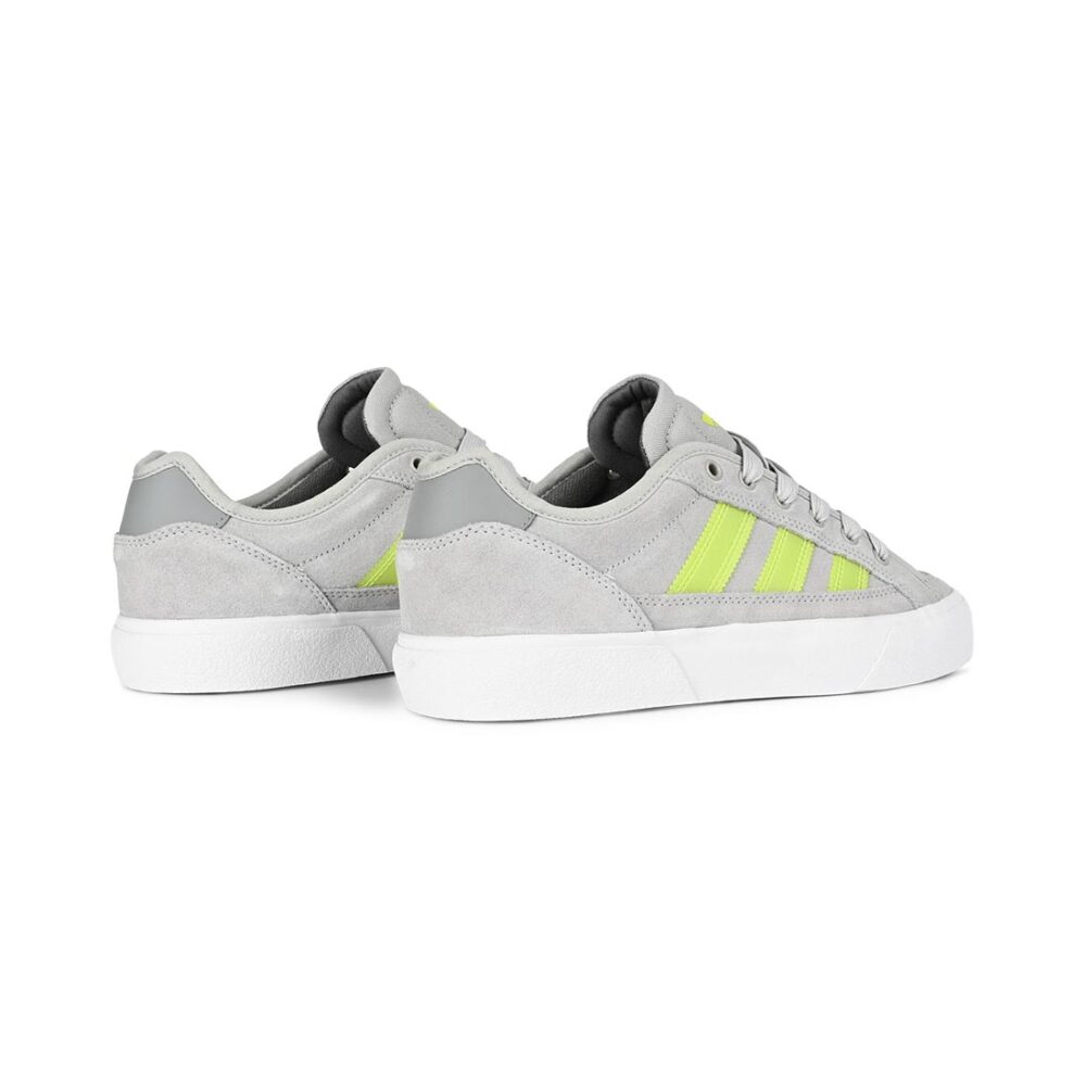 Adidas Court TNS Premiere Skate Shoes - Grey/Solar Lime/Grey