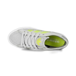 Adidas Court TNS Premiere Skate Shoes - Grey/Solar Lime/Grey