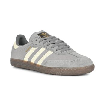 Adidas Samba ADV Skate Shoes - Grey/Cream White/Grey