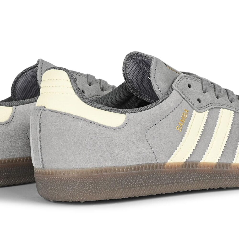 Adidas Samba ADV Skate Shoes - Grey/Cream White/Grey
