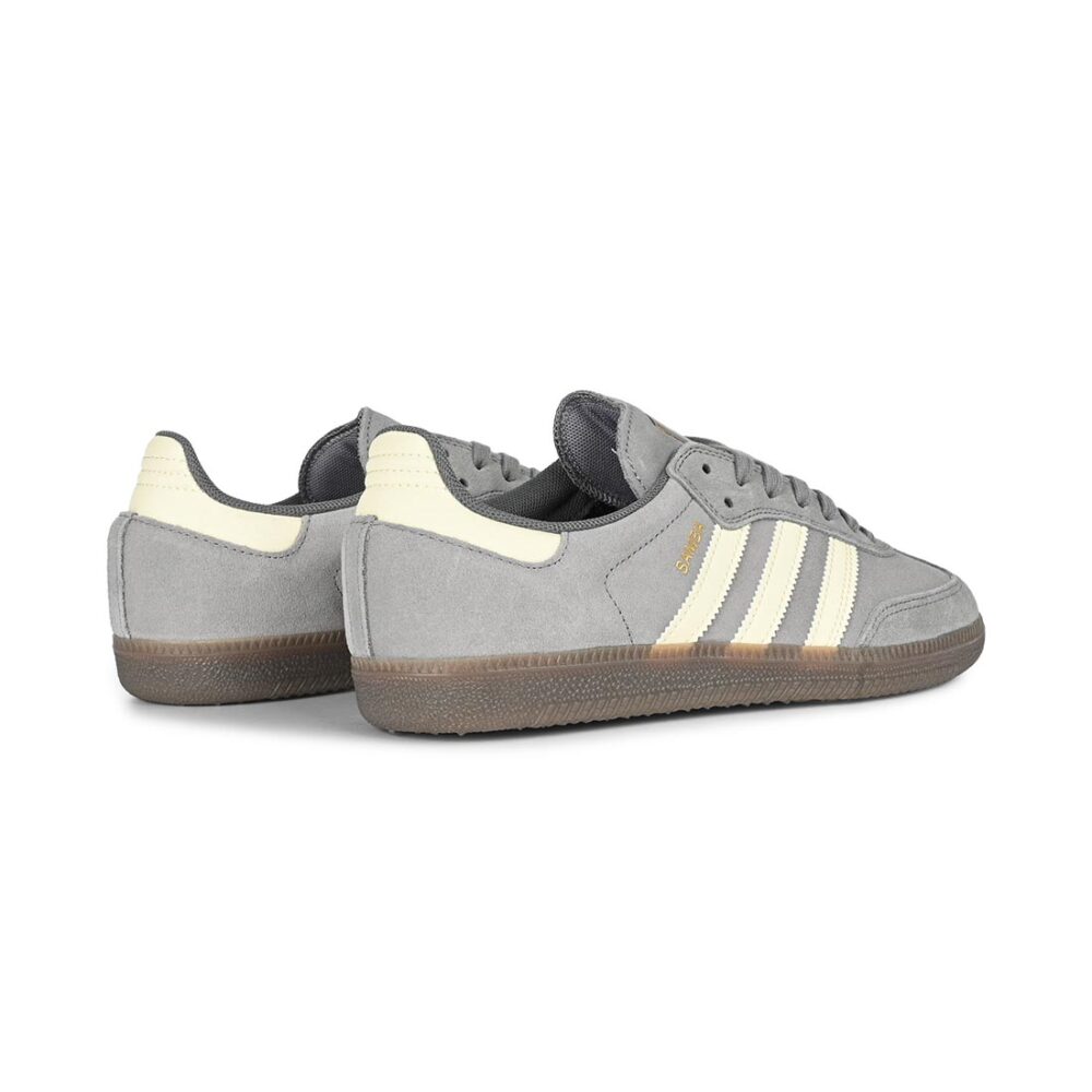 Adidas Samba ADV Skate Shoes - Grey/Cream White/Grey