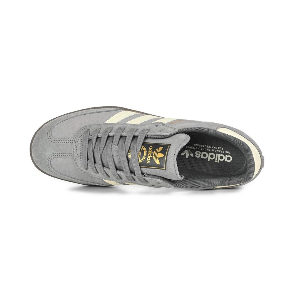Adidas Samba ADV Skate Shoes - Grey/Cream White/Grey