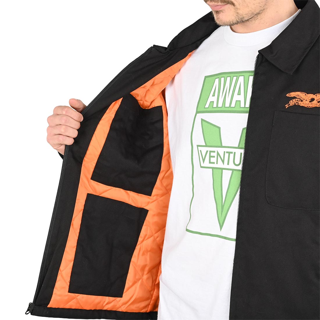 ジャケット・アウター ANTI HERO BLACK HERO CUSTOM NYLON JACKET ANTIHERO BLACK HERO CUSTOM COACH JACKET / BLACK (アンチヒーロー