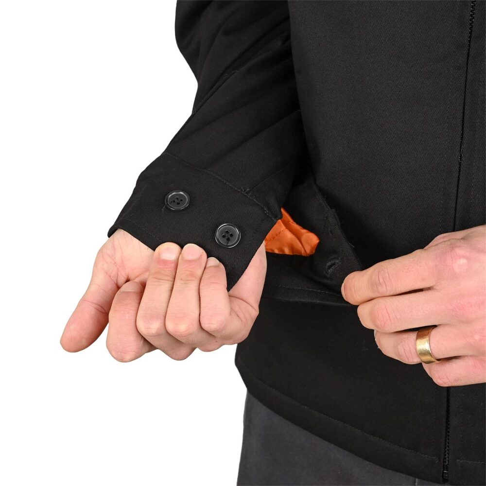 Anti Hero Basic Eagle Stash Jacket - Black/Orange