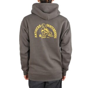 Anti Hero Clubhouse Pullover Hoodie - Charcoal - Supereight