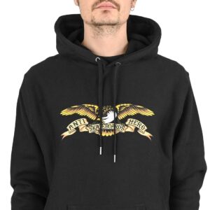 Anti Hero Eagle Pullover Hoodie - Black
