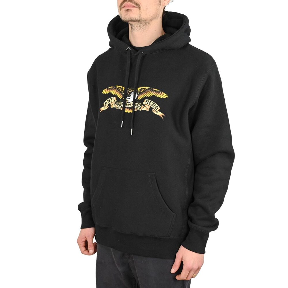 Anti Hero Eagle Pullover Hoodie - Black