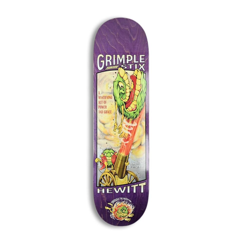 Anti Hero Hewitt Grimple Obvious Greats 8.38" Skateboard Deck
