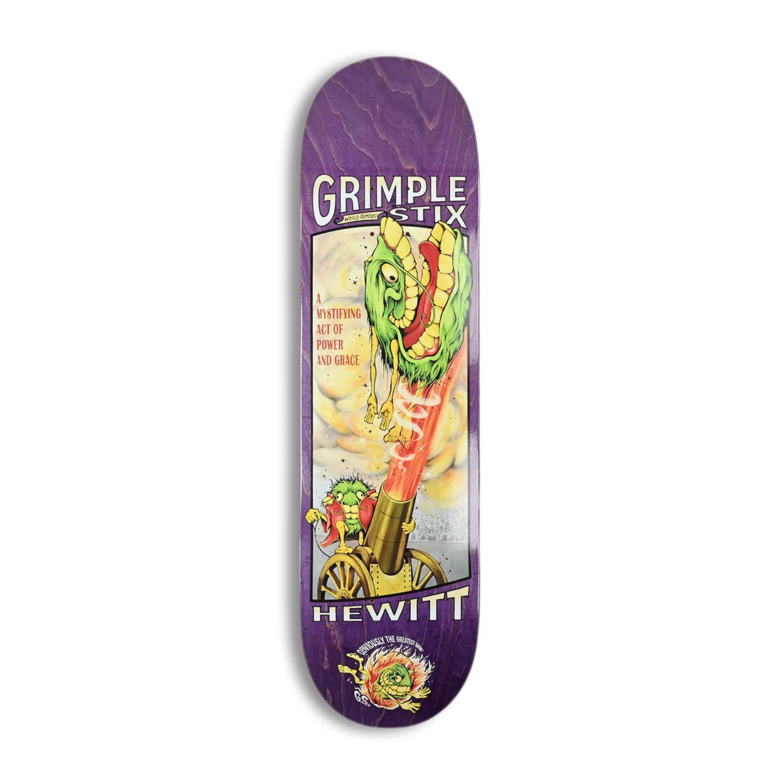 【激レア】A38grate GRINDLODGEとTheArthのコラボ Anti Hero Hewitt Grimple Obvious Greats 8.38″ Skateboard Deck