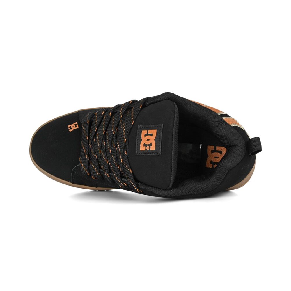 DC Court Graffik Skate Shoes - Black/Brown/Gum