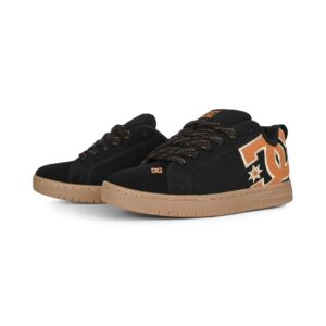 DC Court Graffik Skate Shoes - Black/Brown/Gum