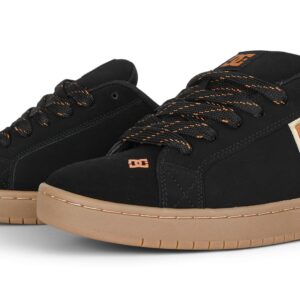DC Court Graffik Skate Shoes - Black/Brown/Gum