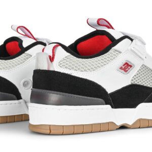 DC JS 1 Skate Shoes - Black/White/Red