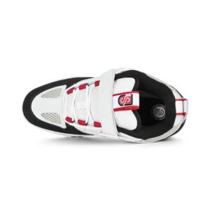 DC JS 1 Skate Shoes - Black/White/Red
