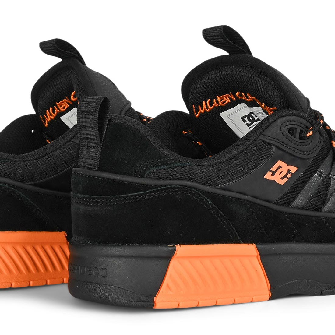DC Lucien Skate Shoes - Black/Black/Orange - Supereight