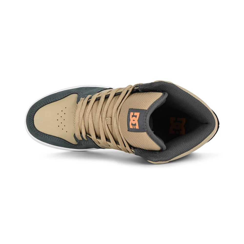 DC Manteca 4 High-Top Skate Shoes - Grey/Beige/Khaki