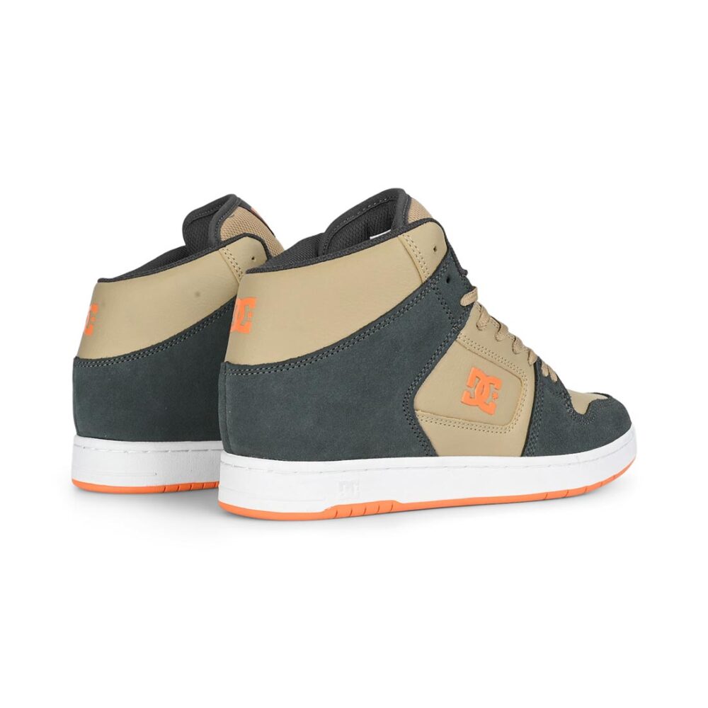 DC Manteca 4 High-Top Skate Shoes - Grey/Beige/Khaki