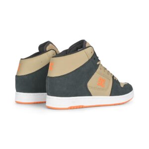 DC Manteca 4 High-Top Skate Shoes - Grey/Beige/Khaki
