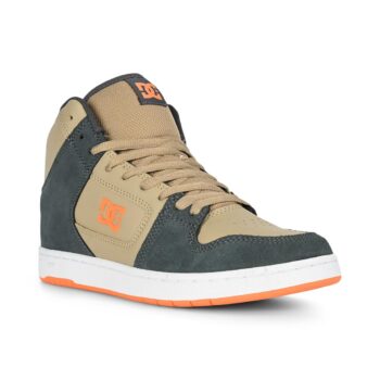 DC Manteca 4 High-Top Skate Shoes - Grey/Beige/Khaki