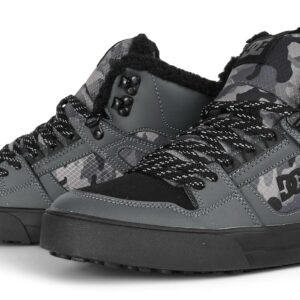 DC Pure High Top WC WNT Winterised Skate Shoes - Dark Grey/Black