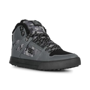 DC Pure High Top WC WNT Winterised Skate Shoes - Dark Grey/Black