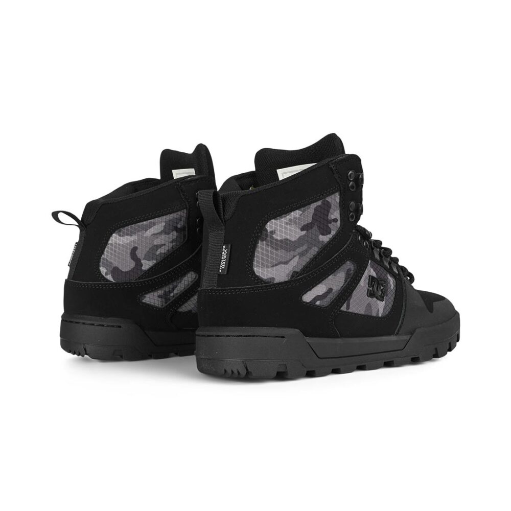 DC Pure High Top WR Lace Up Winter Boot - Black/Black/Camo