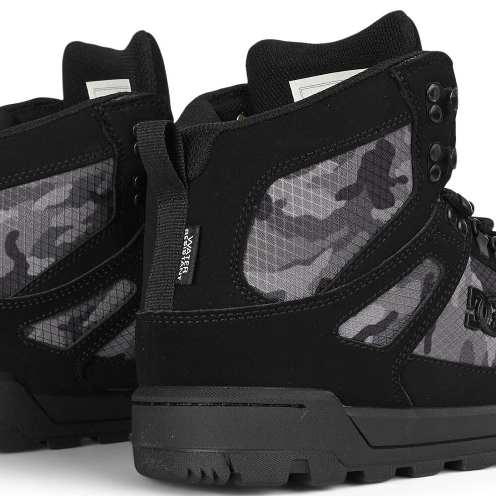 DC Pure High Top WR Lace Up Winter Boot - Black/Black/Camo