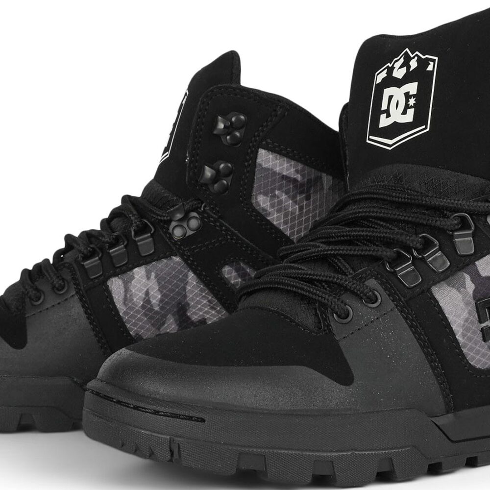 DC Pure High Top WR Lace Up Winter Boot - Black/Black/Camo