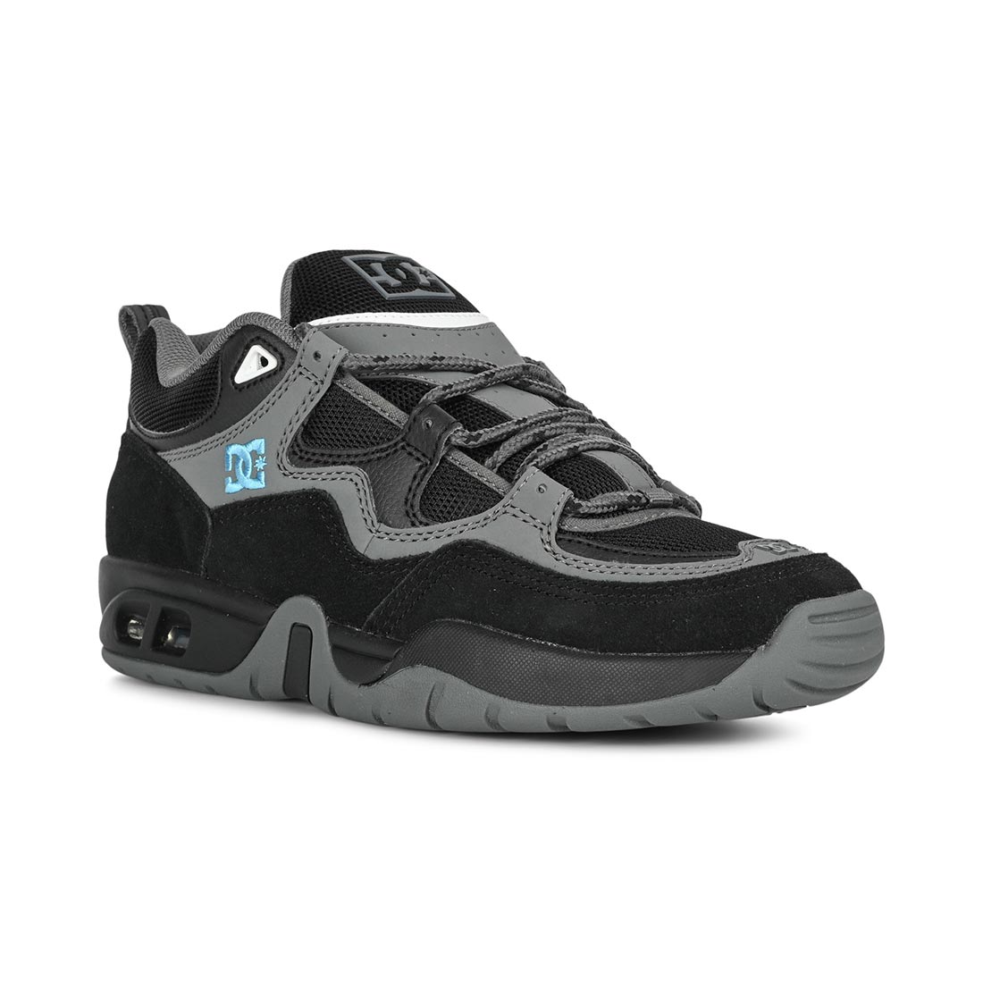 DC Truth Skate Shoes - Black/Grey/Blue - Mens 11 UK - Nubuck