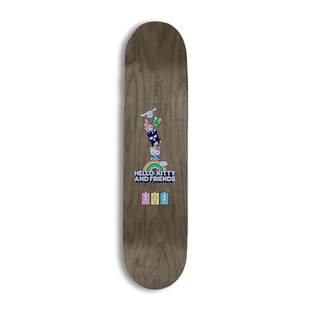 Girl x Hello Kitty Breana Geering Rainbow 8" Skateboard Deck