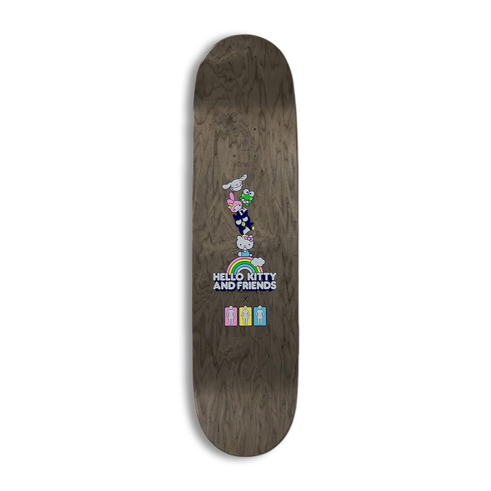Girl x Hello Kitty Mike Carroll Rainbow 8.5" Skateboard Deck