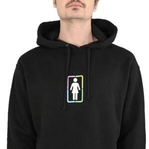 Girl x Hello Kitty Rainbow Circle Pullover Hoodie - Black