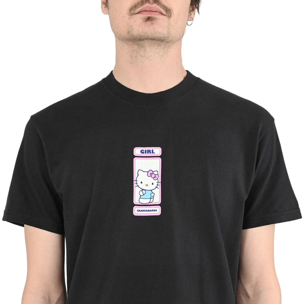 Girl x Hello Kitty Rainbow Circle S/S T-Shirt - Black